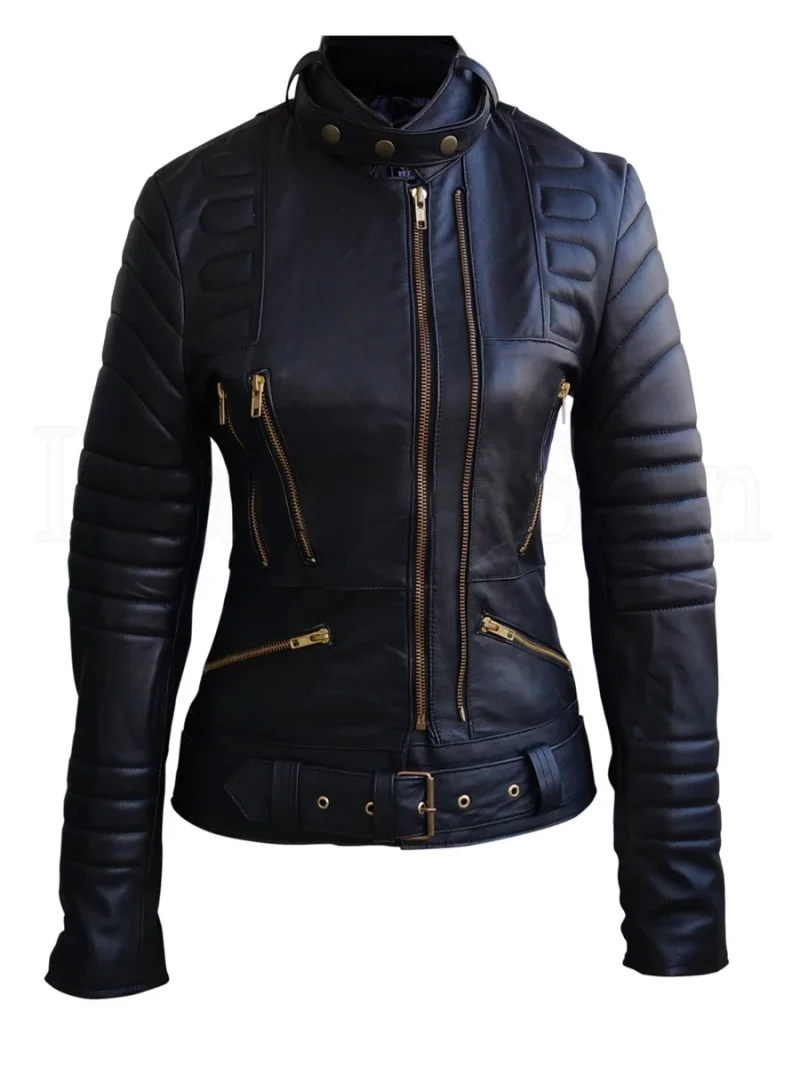 Joanne Ladies Biker Stylish Leather Jacket