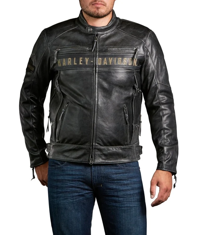 Men's Passing Link Triple Vent Leather Jacket