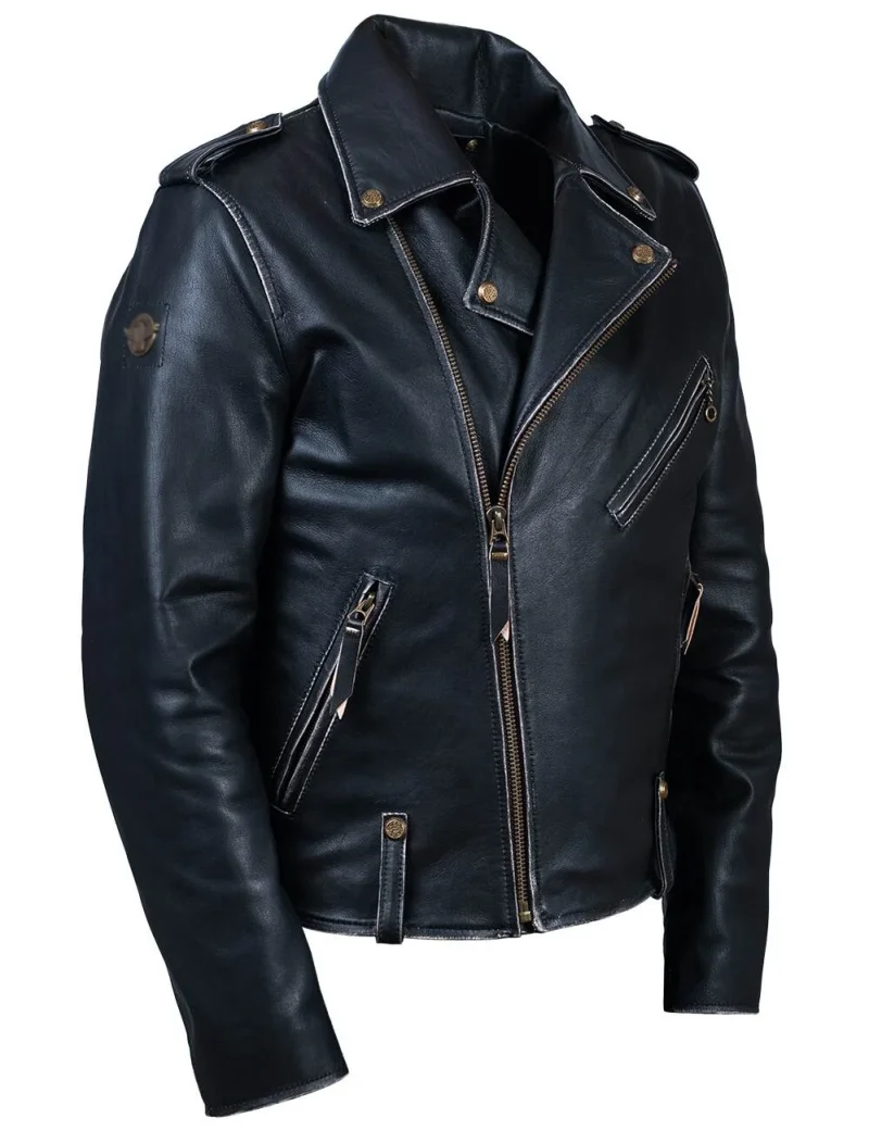 Rebuffed Stylish Biker Leather Jacket