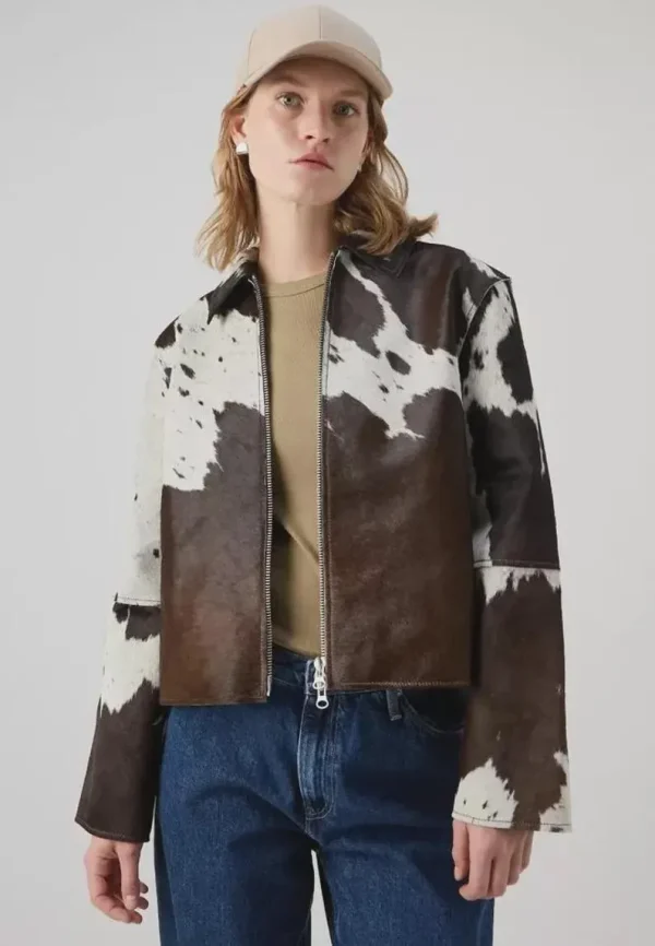 Cowfur Real Cow Skin Leather Jacket