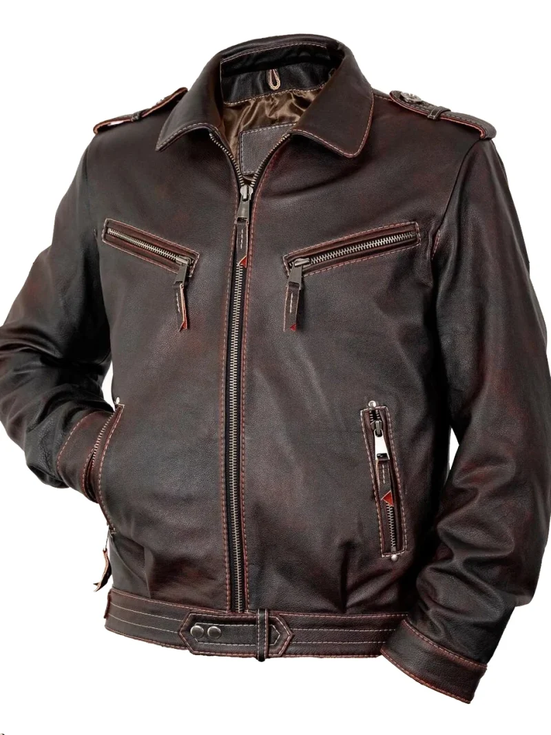 Captains Winter SheepSkin Leather Jacket