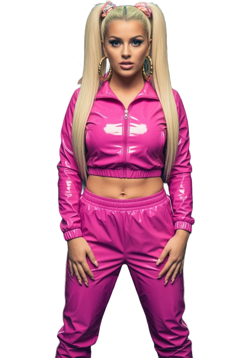 Kit-Dress Ladies Faux PU Leather