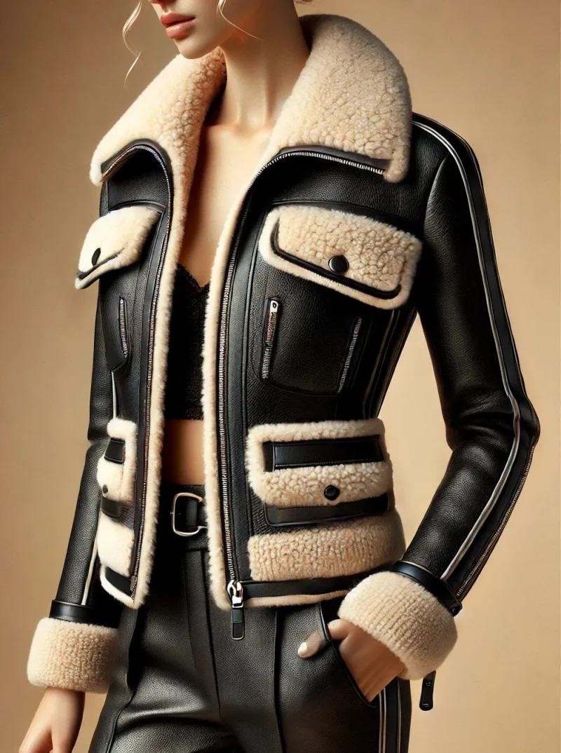 Melendy Jacket Eyes Retro Fur Coat